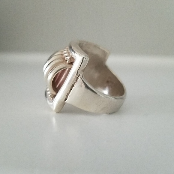 Silver Stamped Ring - Picture 3 of 4